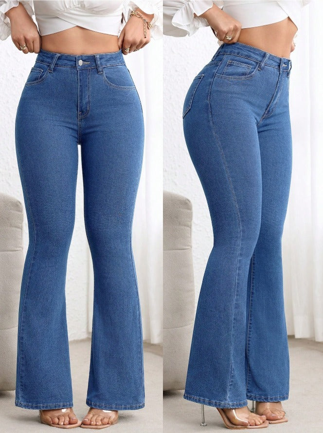 Womens Denim Boot Cut Jeans For Everyday Wear