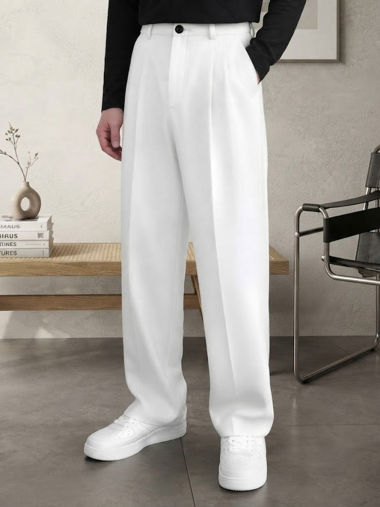 Premium Korean Style Pleated Formal Pants